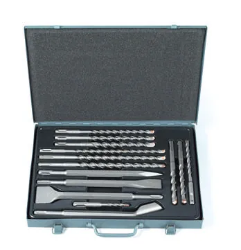 DH-T-14 — 14 pc SDS Plus Drill Bit & Chisel Set
