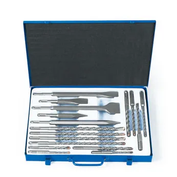 DH-T-17 — 17 pc SDS Plus Drill Bit & Chisel Set