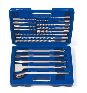 DH-ZS-17 — 17 pc SDS Plus Drill Bit & Chisel Set