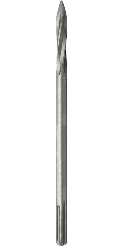 SDS Max Pointed Chisel — Fluted, Twisted Body